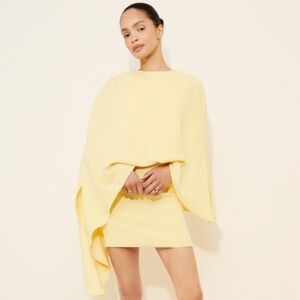 Halston Heritage Laure Crepe Drape Dress